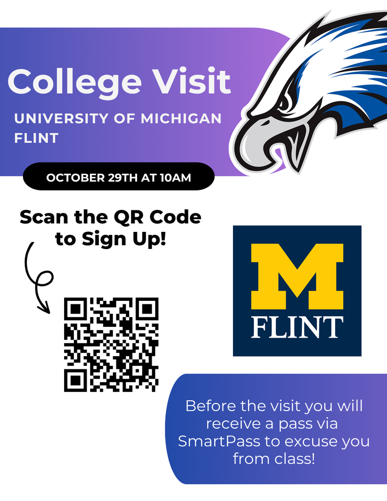 U of M Flint College Visit Flyer