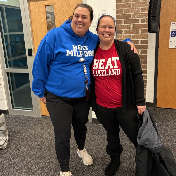 staff in LHS Vs MHS shirts