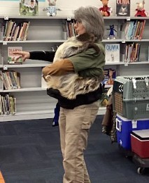 We loved holding the Science Alive sloth.