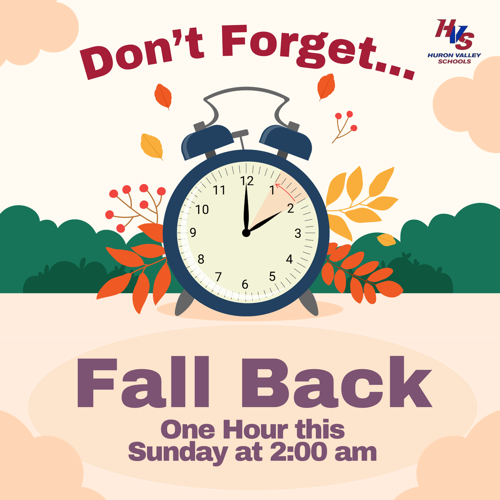 Notice about fall back the clocks
