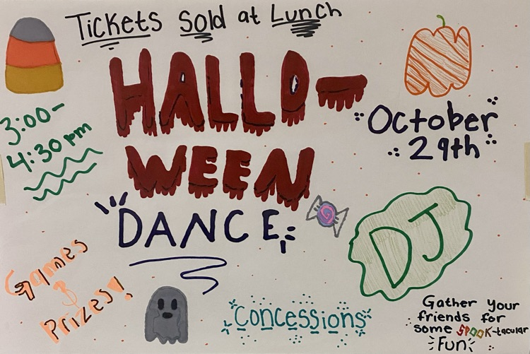 Reminder that tomorrow is Halloween dress up day and the Halloween Dance at Muir! Tickets will still be on sale at lunch tomorrow. Families, check your email from 10/22 for more Muir Halloween details. #wearemuir
