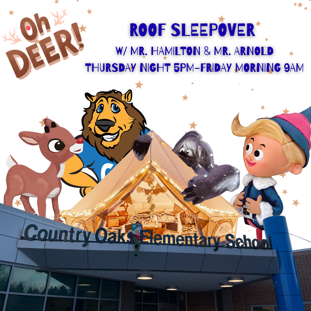 Join us tomorrow for Mr. Arnold and Mr. Hamilton sleeping on the roof!