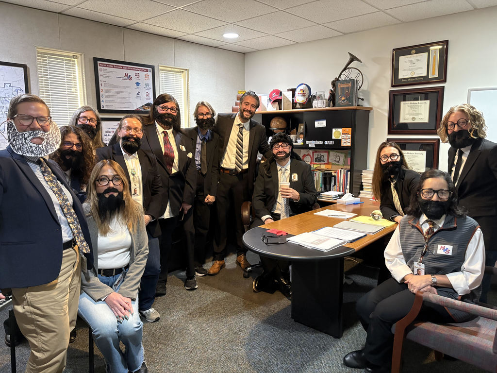 Central office dressed up as Superintendent Salah