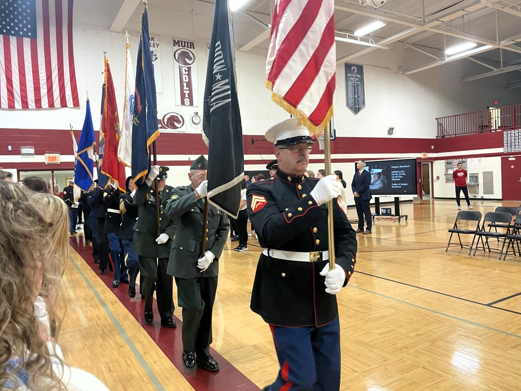 Vets Day Assembly at Muir Middle School