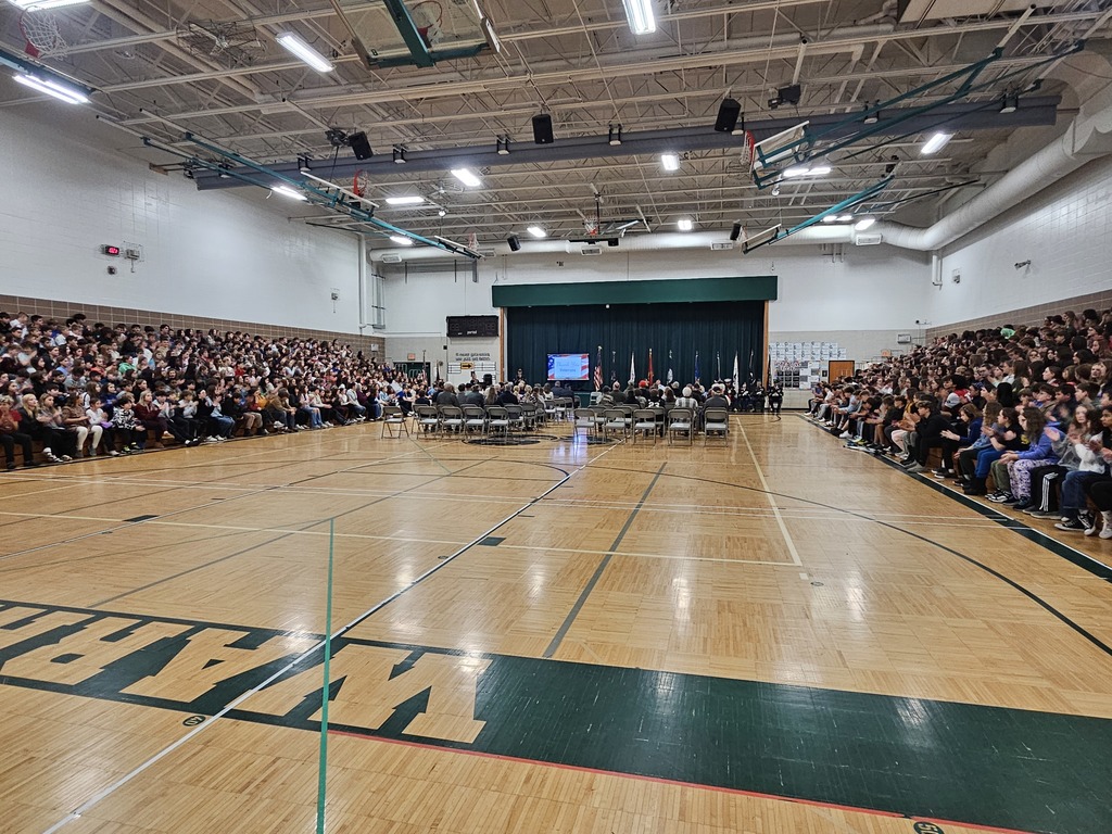 Veterans day ceremony at White lake Middle School