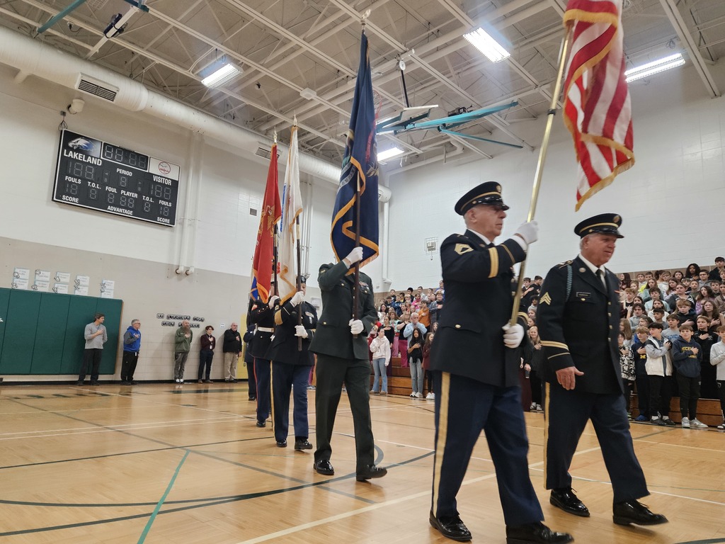 Veterans day ceremony at White lake Middle School