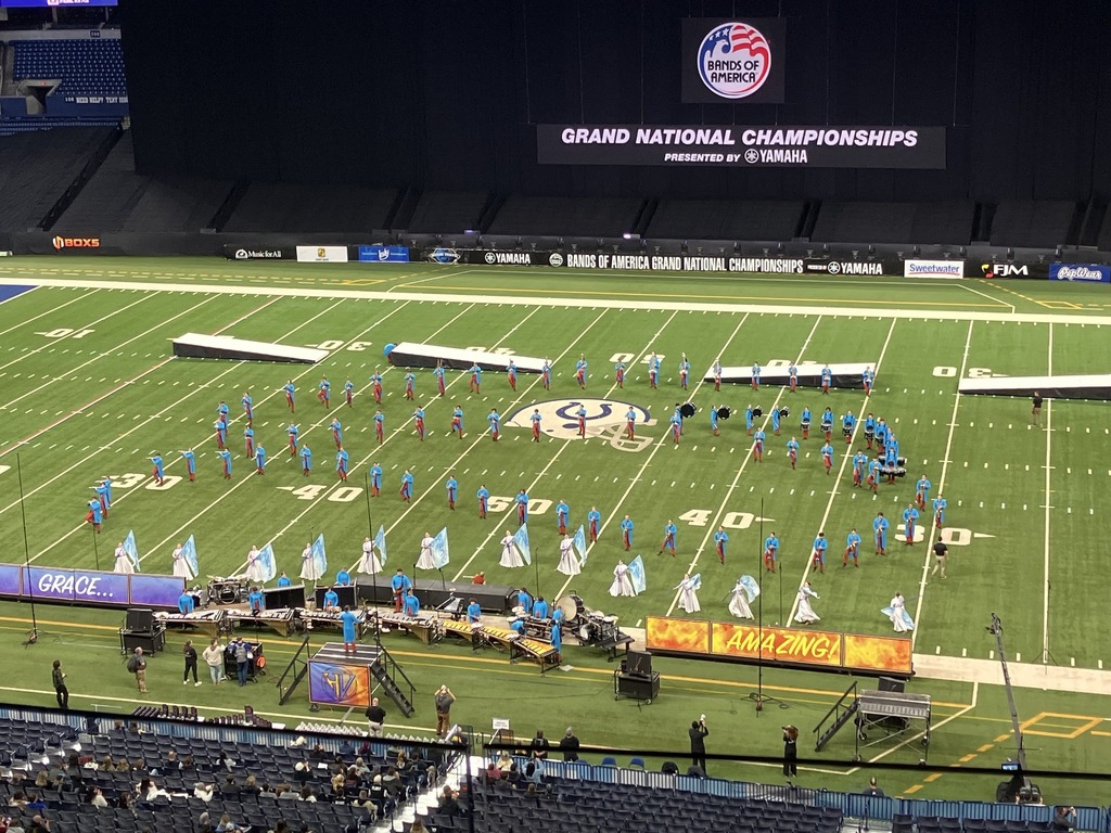 Huron Valley United Marching Band performs at grand nationals - courtesy MCBA