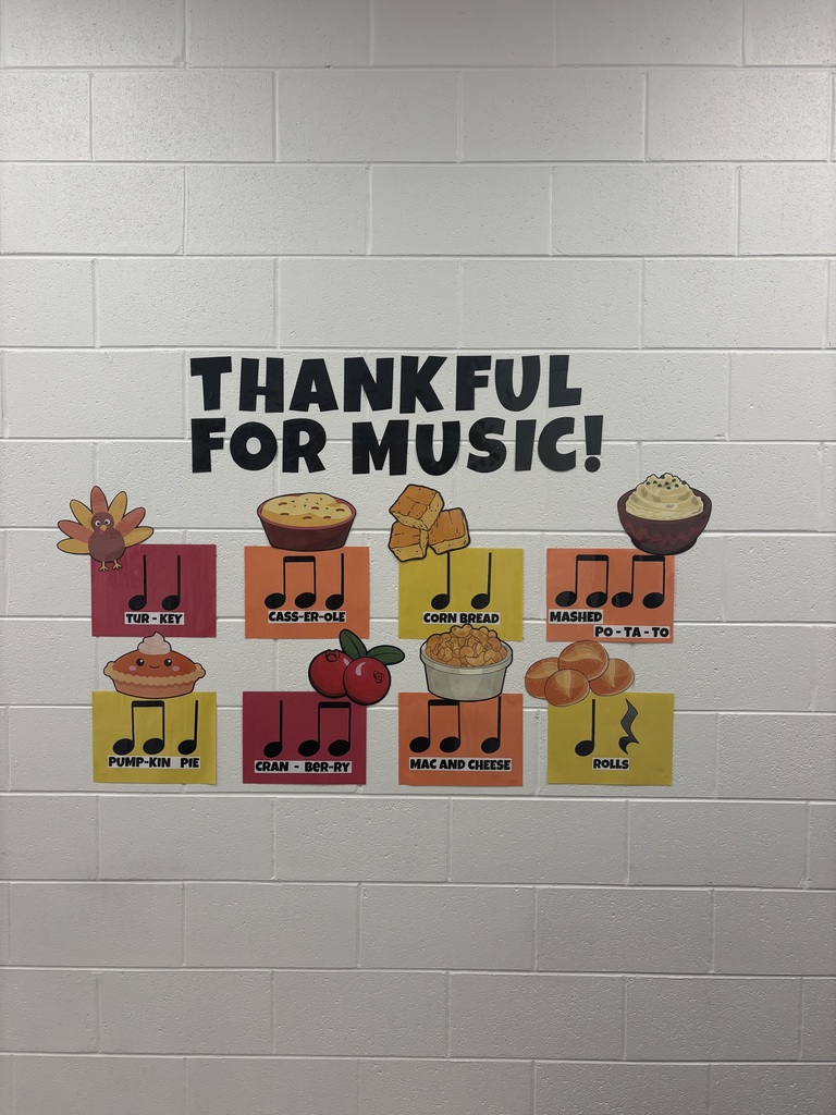 music notes displayed in the hall