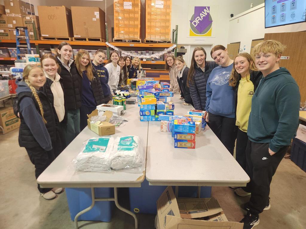 Lakeland National Honor Society fills disaster buckets for support