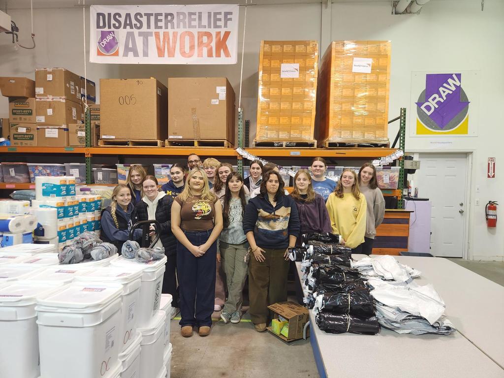 Lakeland National Honor Society fills disaster buckets for support