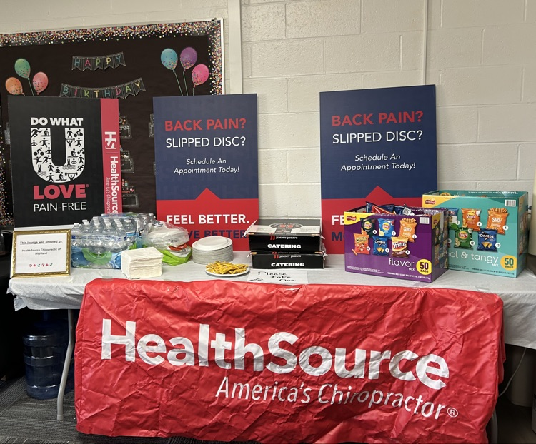 Thank you Health Source of Highland for the amazing Adopt a Lounge last week. We appreciate your support! #wearemuir #community
