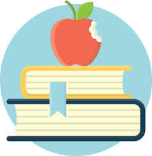 Books with apple on top
