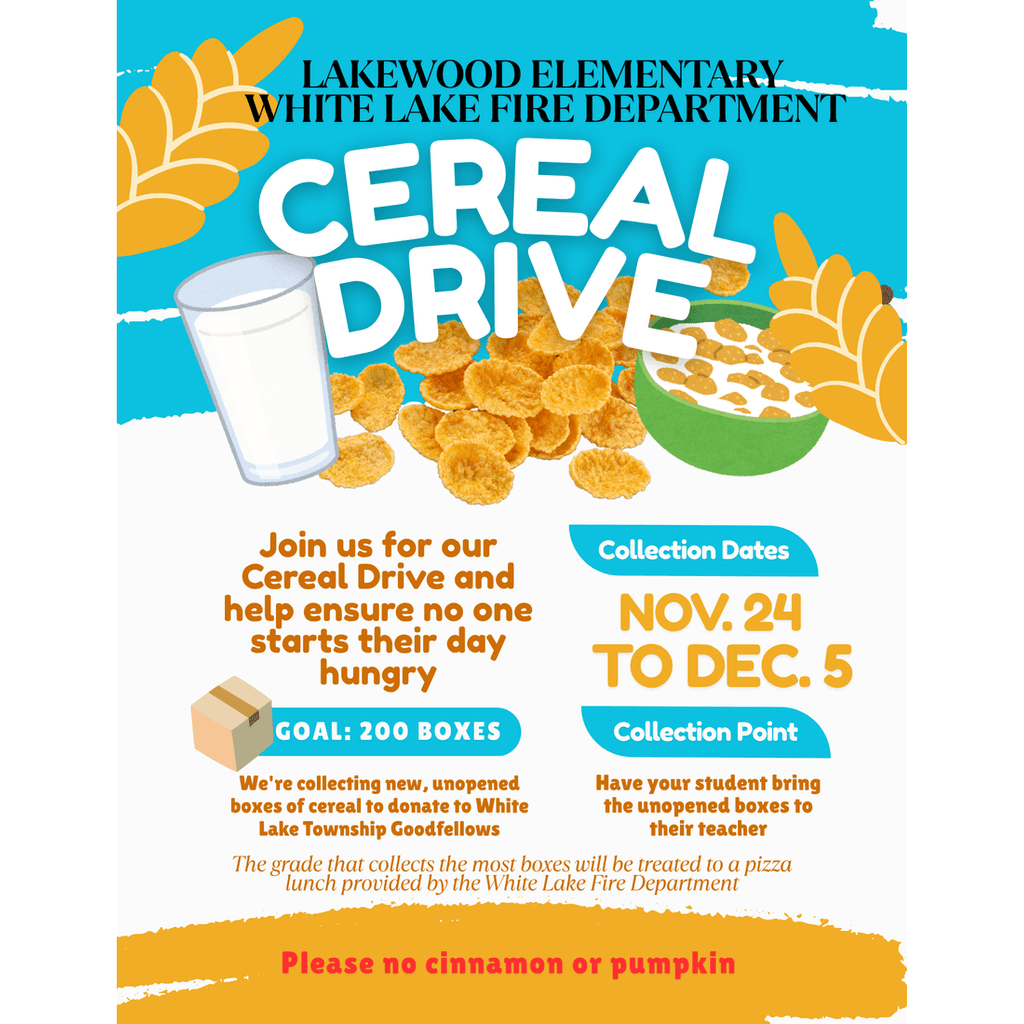 cereal drive poster