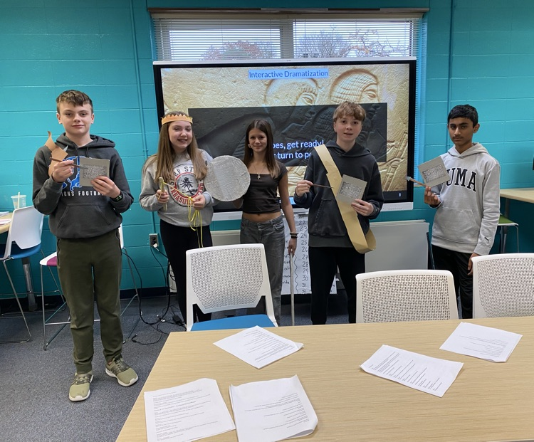 Last week Mr. DeBono's 7th grade Social Studies students learned about Egyptian social classes by working in groups, roll playing and bringing this ancient civilization back to life! #wearemuir