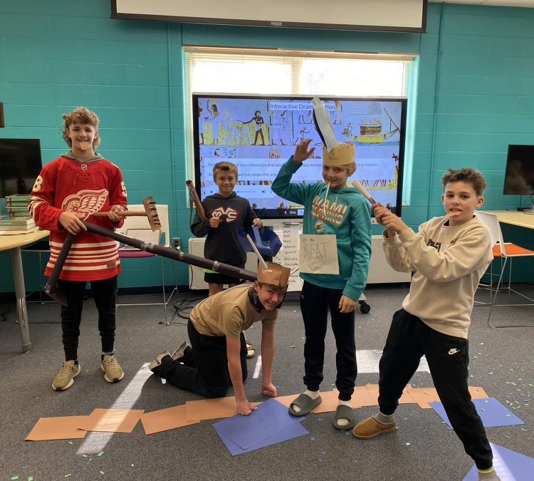 Last week Mr. DeBono's 7th grade Social Studies students learned about Egyptian social classes by working in groups, roll playing and bringing this ancient civilization back to life! #wearemuir
