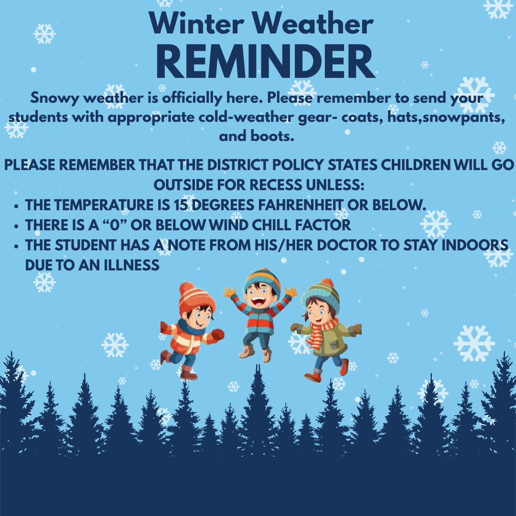 Winter Weather Reminder