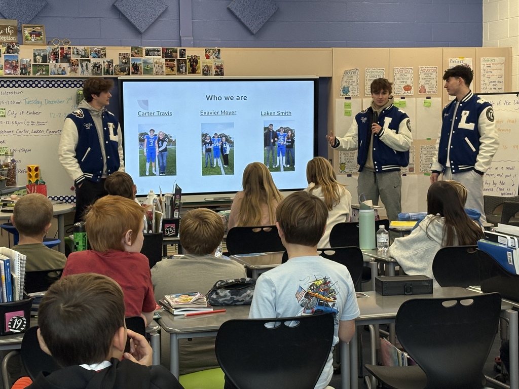 LHS Seniors teaching our students about financial literacy.