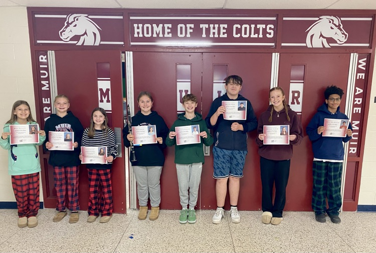 Congratulations to our recent Students of the Week! #wearemuir #makingmuirbetter