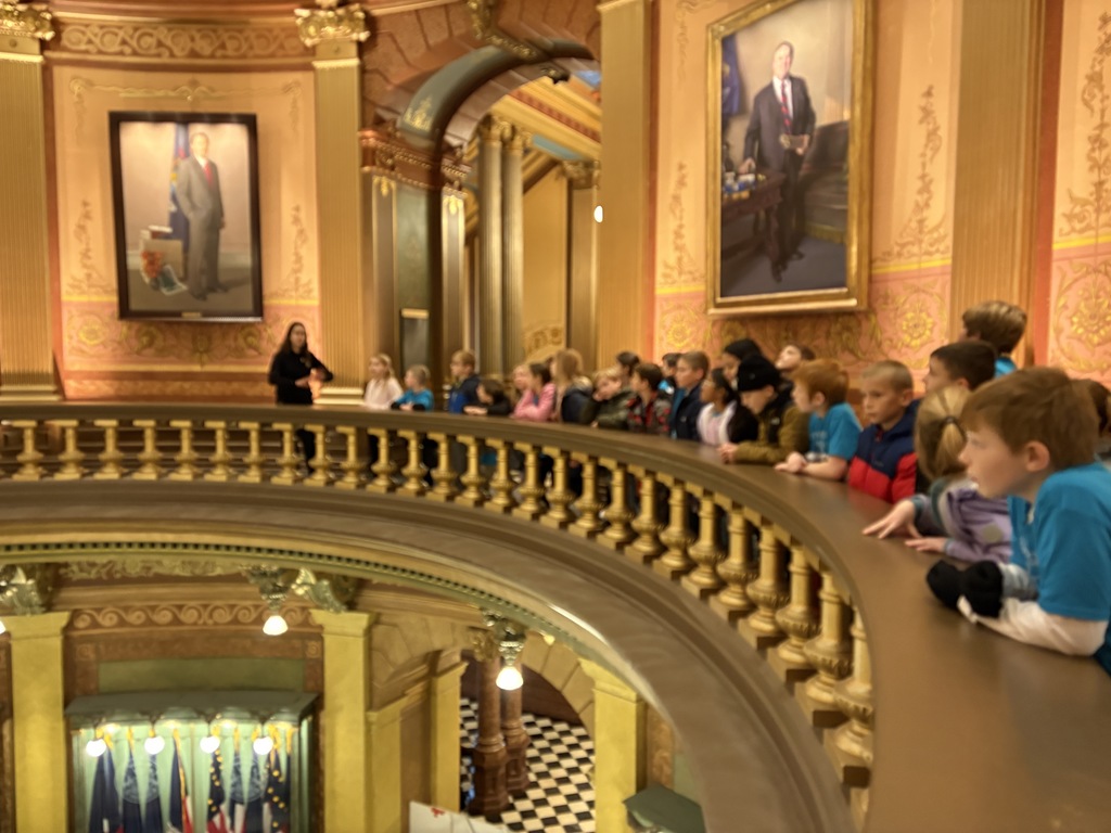 Our 4th graders were able to explore the state capital building.