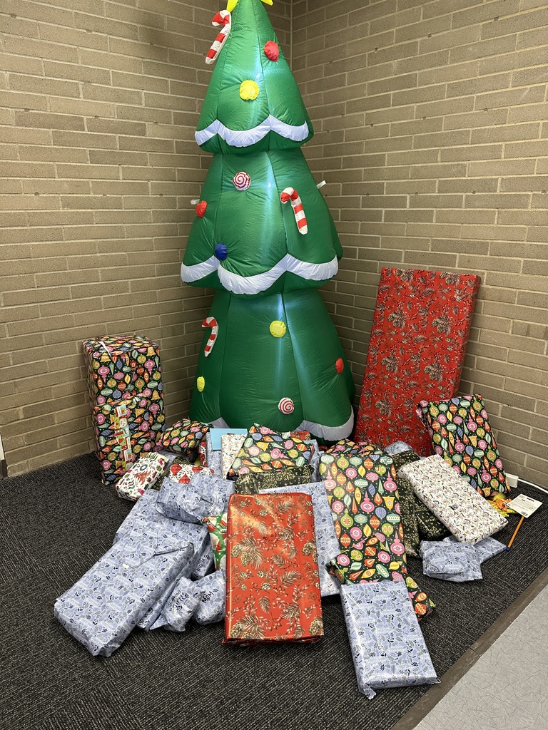 Gifts brought by Milford high school students for heritage families.