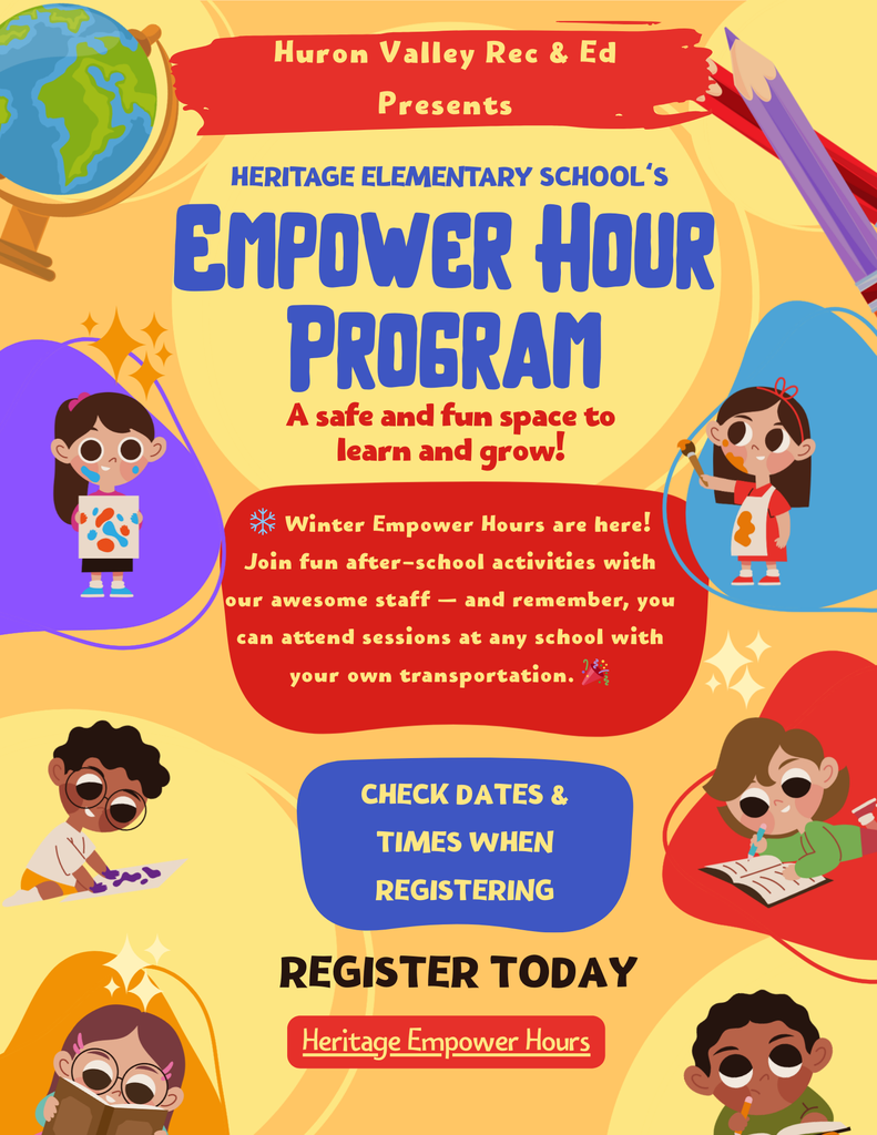 Flyer for Empower hour. check out the website for dates and times.