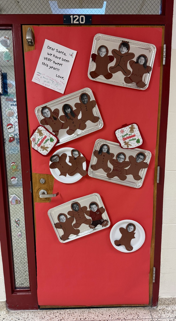 Door decorating fun at Muir! Congrats to our winning classes, Ms. Doggett, Ms. Buell and Ms. Smith. Impressive creativity and holiday spirit by all! #wearemuir
