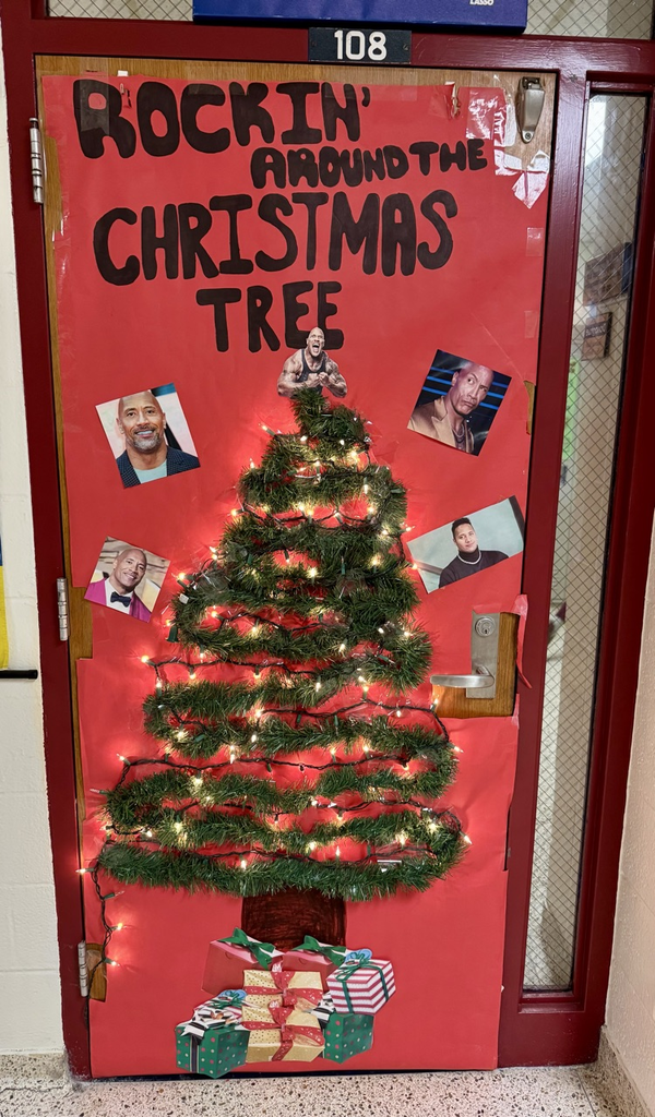 Door decorating fun at Muir! Congrats to our winning classes, Ms. Doggett, Ms. Buell and Ms. Smith. Impressive creativity and holiday spirit by all! #wearemuir