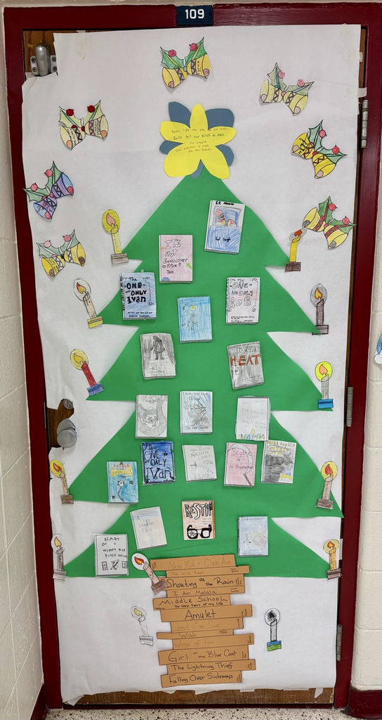 Door decorating fun at Muir! Congrats to our winning classes, Ms. Doggett, Ms. Buell and Ms. Smith. Impressive creativity and holiday spirit by all! #wearemuir