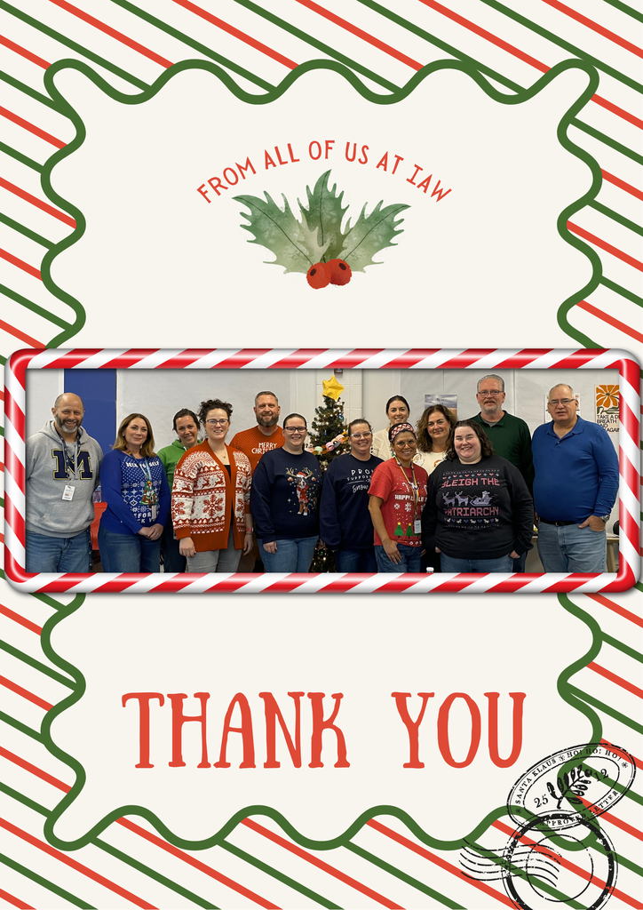 IAW Holiday Thank you!