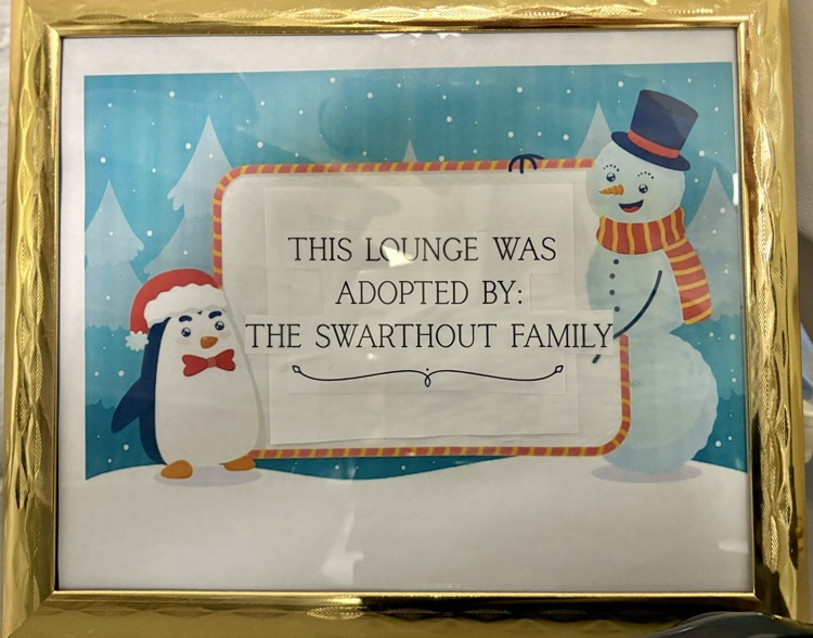 Thank you to the Swarthout family for this week's Adopt a Lounge. The wonderful lunch was much appreciated! #wearemuir #community