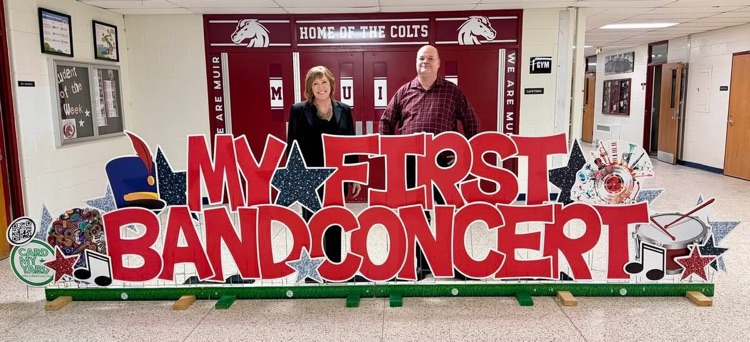 Congratulations to Muir's 6th Grade Beginning Band on an amazing first concert! #wearemuir