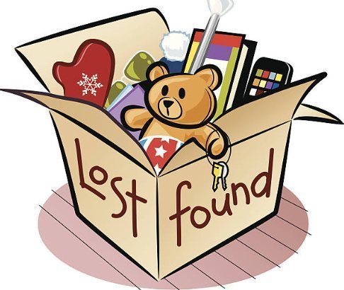 Clip art of a lost and found box
