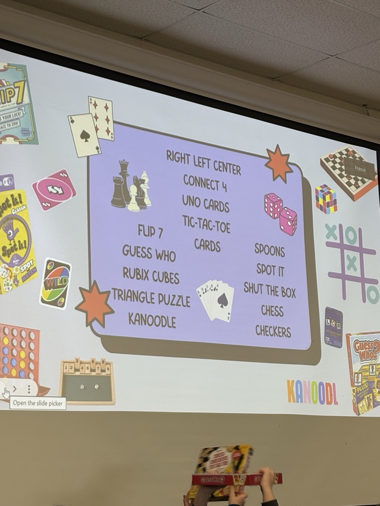 Thank you to our PTO for providing our students with brand new lunch games to check out and play! #wearemuir