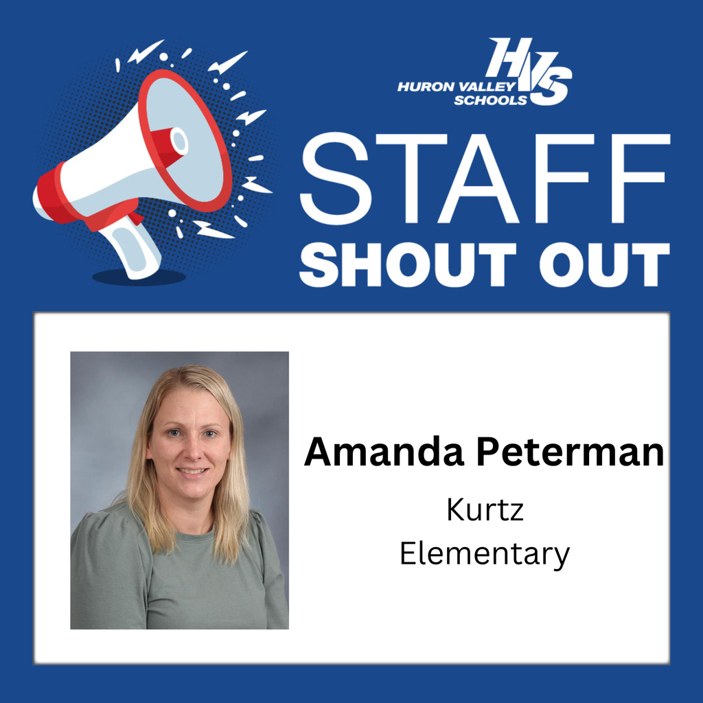 staff shout out with photo of amanda peterman, teacher at kurtz elementary 