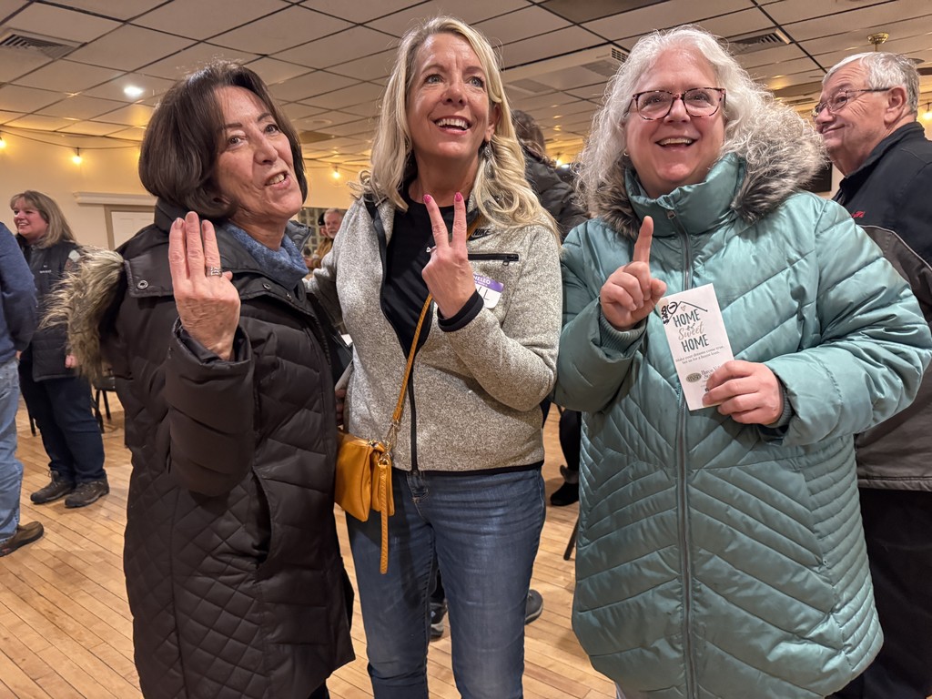 Ladies who won the euchre tournament 