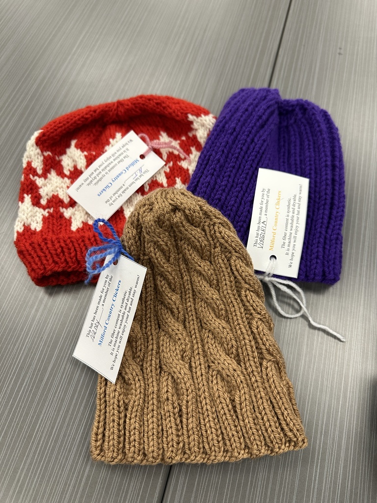 Milford Country Clickers Knit Hats selection