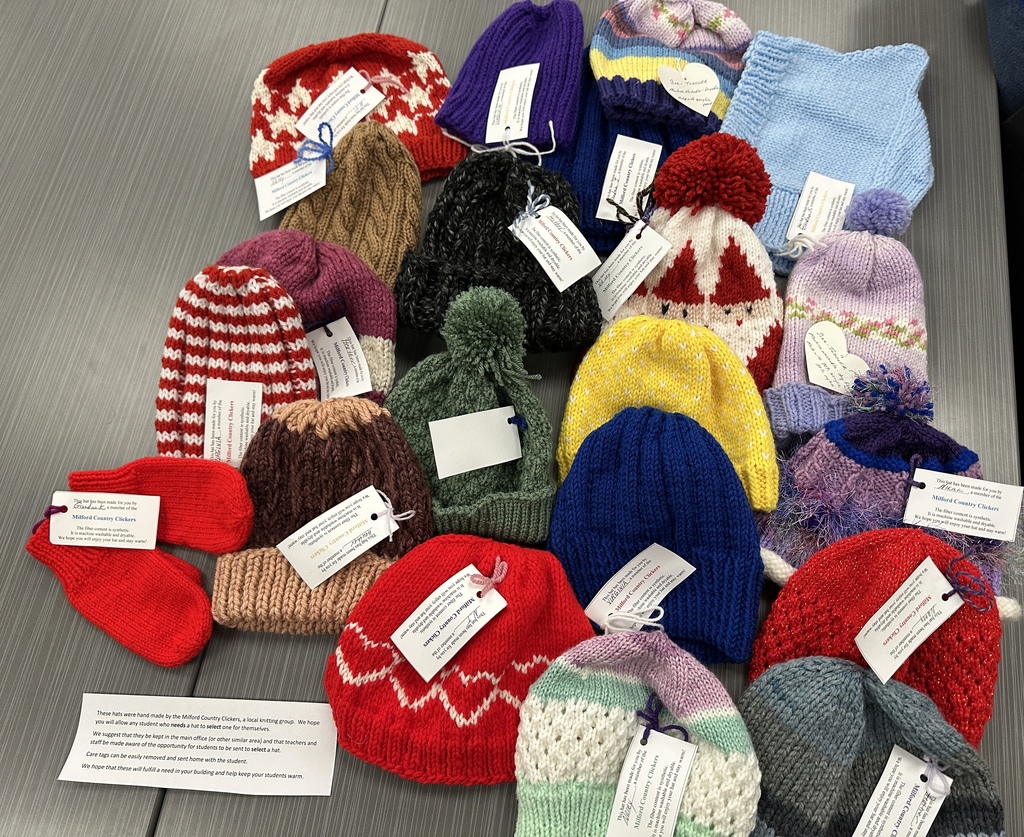 Milford Country Clickers Knit Hats selection