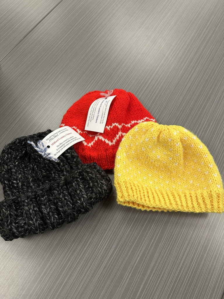 Milford Country Clickers Knit Hats selection