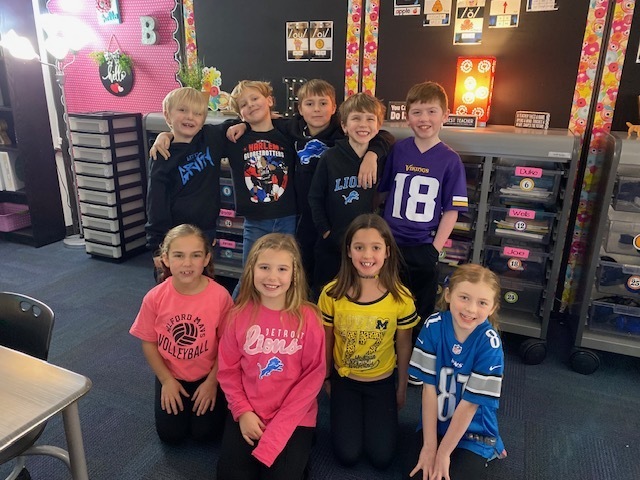 Our students loved wearing their favorite jerseys today!