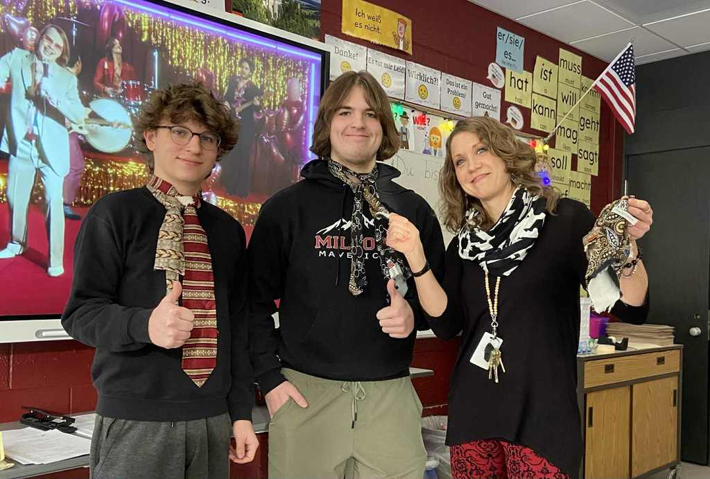 This week in Ms. Boboltz's German classes, students learned of the celebration "Weiberfastnacht"- their version of Mardi Gras. A six-day event with carnivals, parades, etc. which kicks off with the women cutting off men's ties.