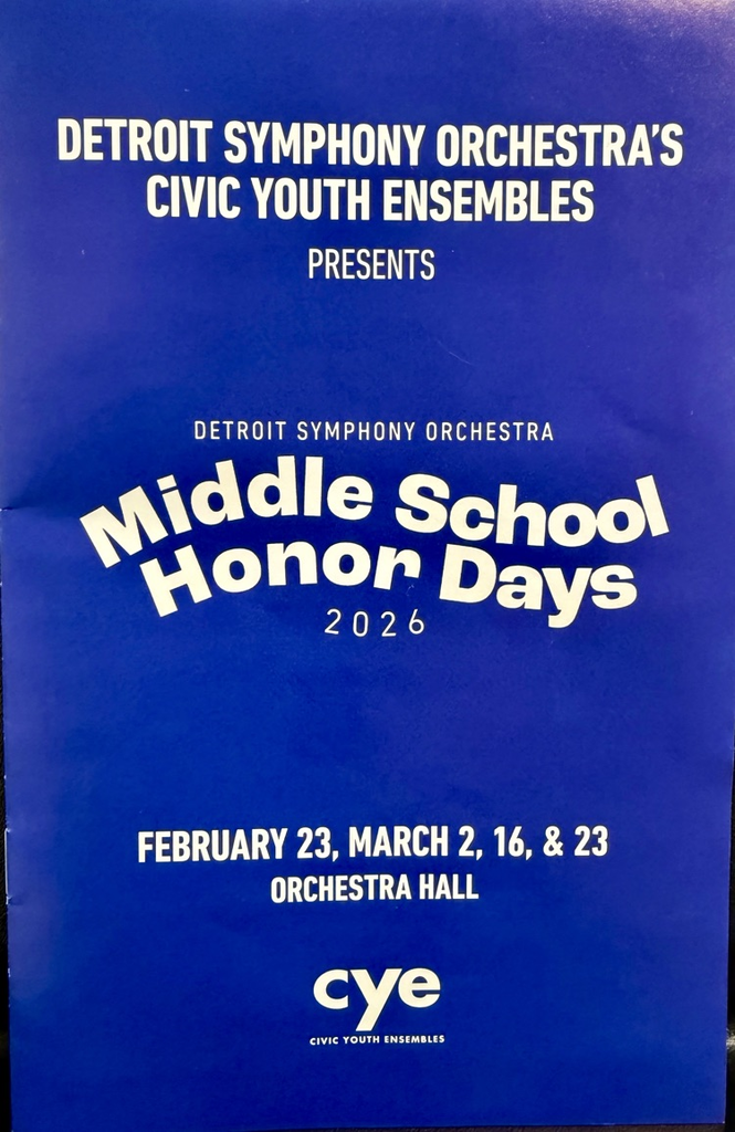 Congratulations to these 8th Grade Muir Band members who had the privilege of performing at the DSO Honor Band day. Way to represent Muir Bands! #wearemuir