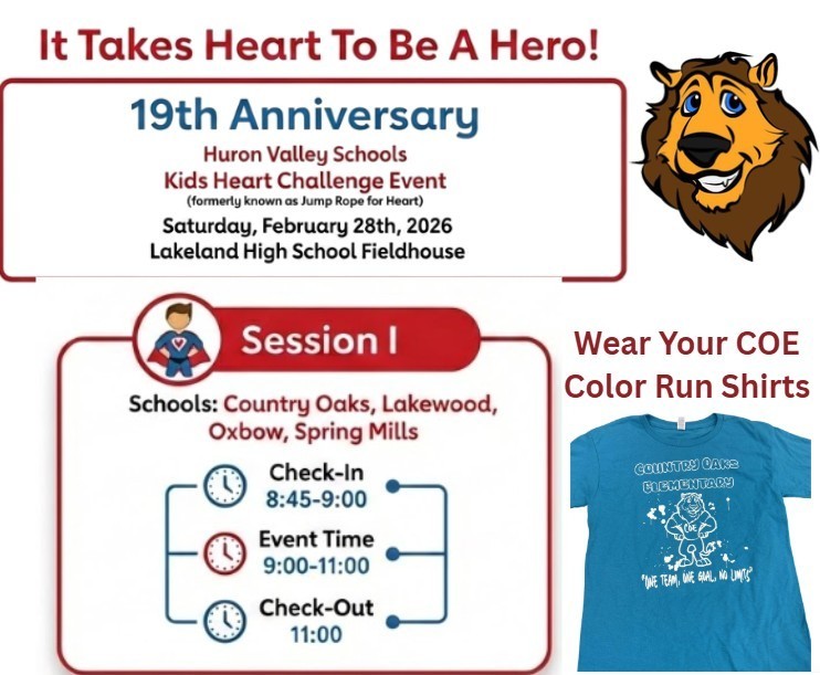 The kids heart challenge is this weekend!