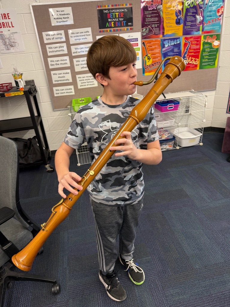 Our students were able to try new instruments.