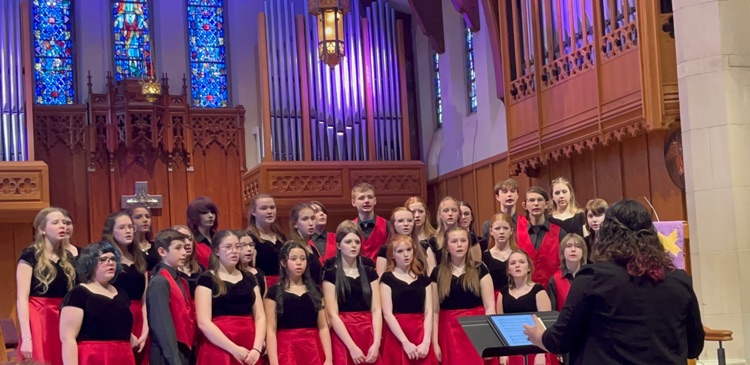 Muir's 7th & 8th grade Choir students recently traveled to the MSVMA District 4 Choral Festival. Both groups scored high enough for a 1st division rating, which qualifies both groups to continue to State Choral Festival in May. Go Colts! #wearemuir