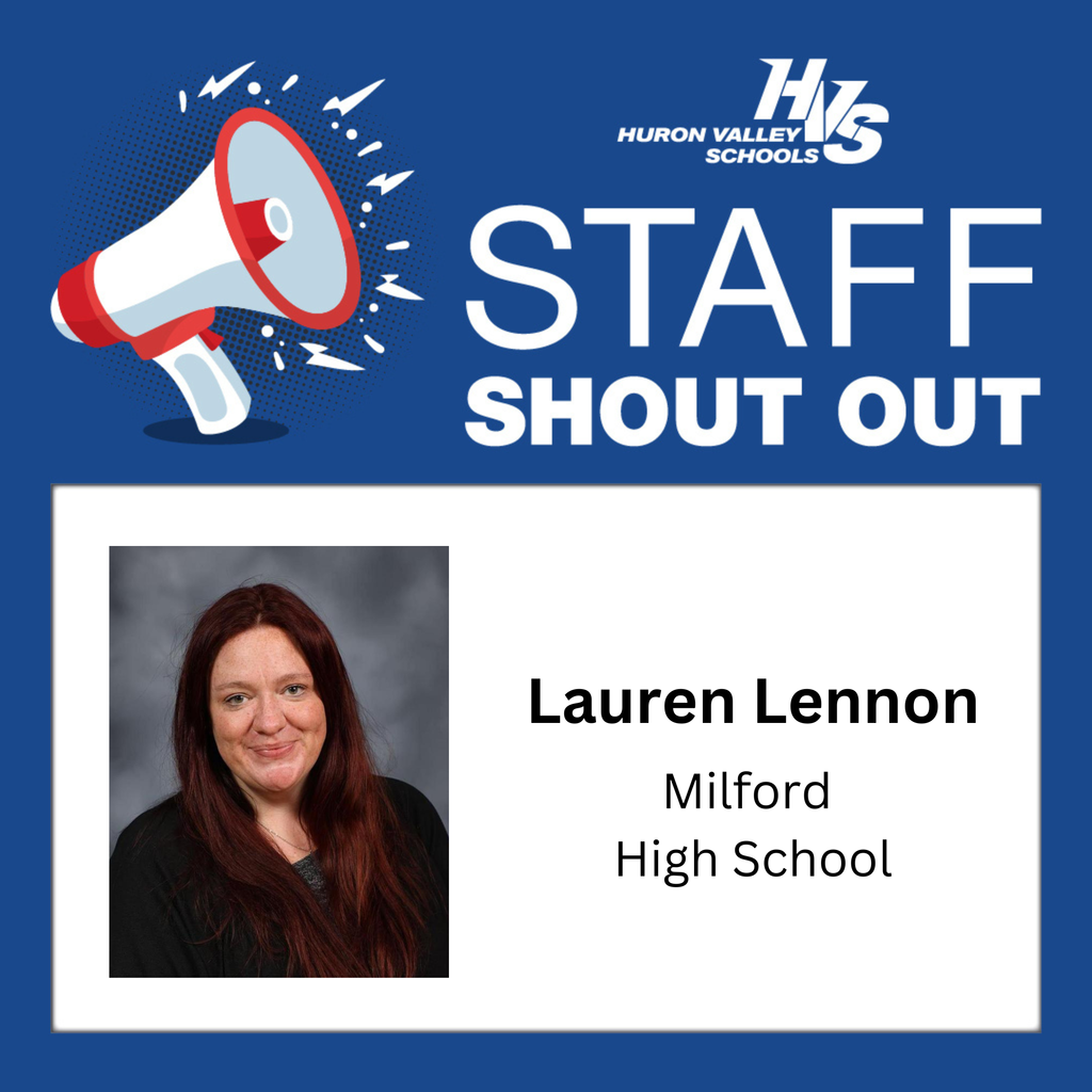 Photo of Edcuator Laura Lennon from Milford High who received a staff shout out