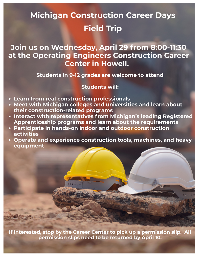 Construction Day Field trip Flyer number 2