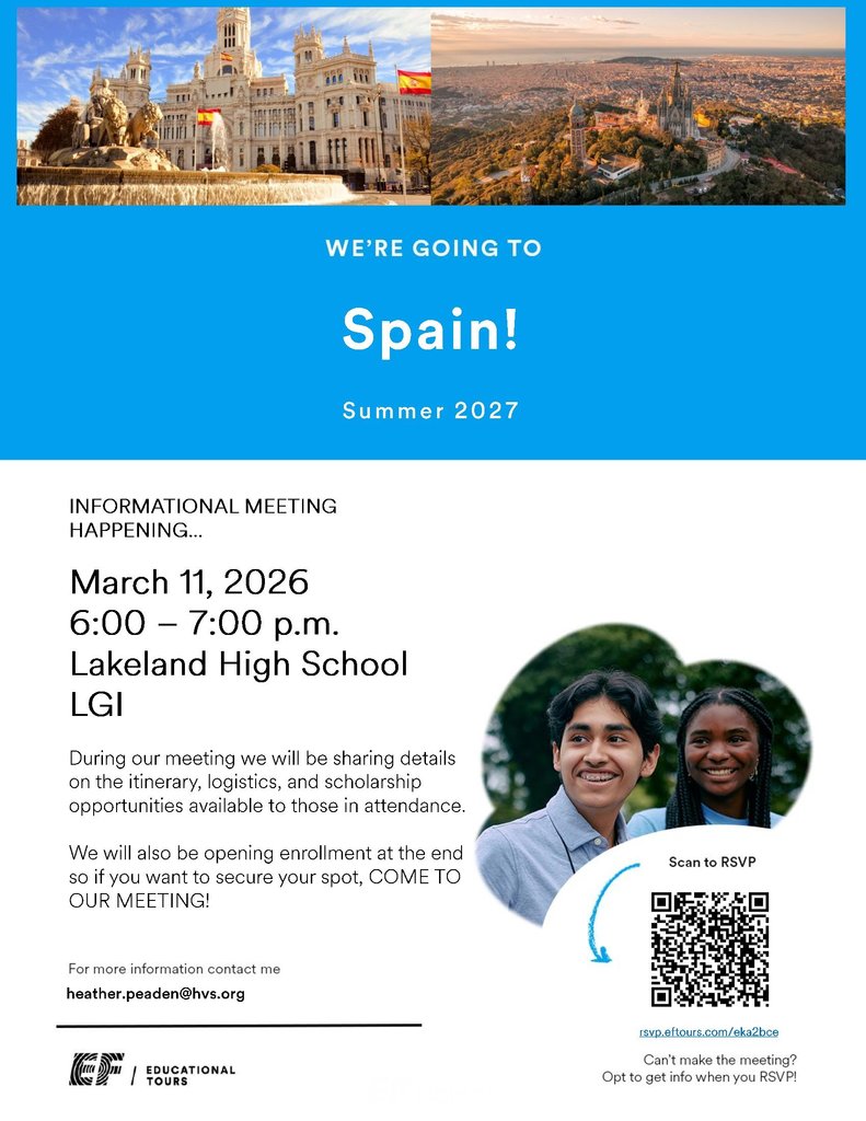 Spain Trip Flyer