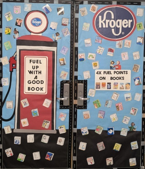 Our doors are ready to go for March is Reading month!