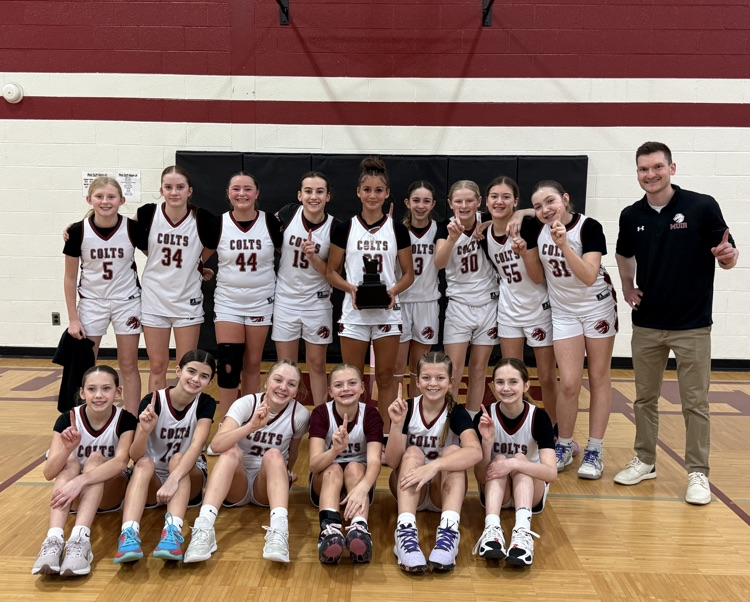 Congratulations to our 6th/7th grade Girls Basketball team on winning the LVC Championship! Amazing season girls! Go Colts! #wearemuir