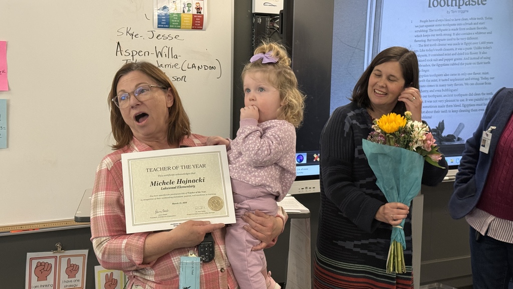 Huron Valley Schools is thrilled to announce this year's recipient for Elementary School Teacher of the Year... Michele Hojnacki from Lakewood Elementary